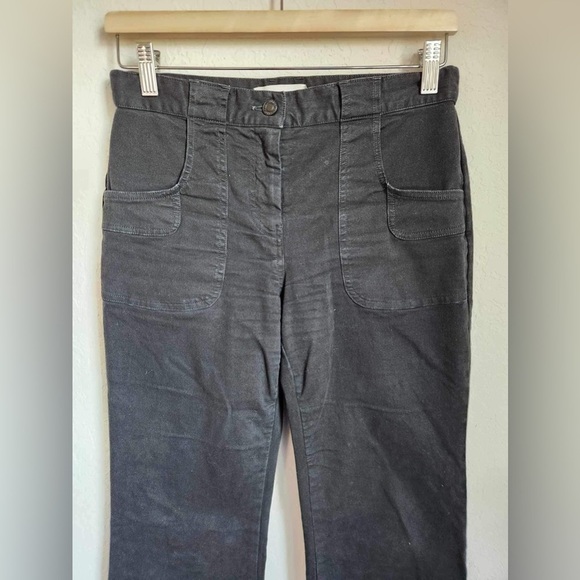 NILI LOTAN Black Utility Wide Legs Pants Size 2 - Picture 3 of 7